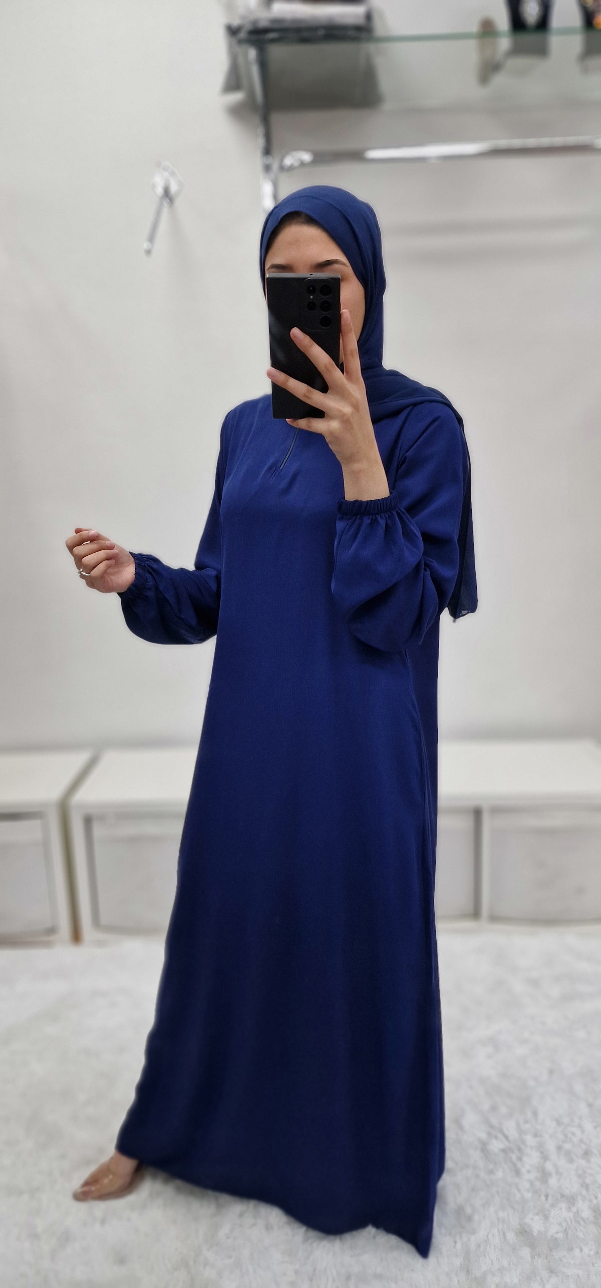 Sultana pocket abaya royal blue