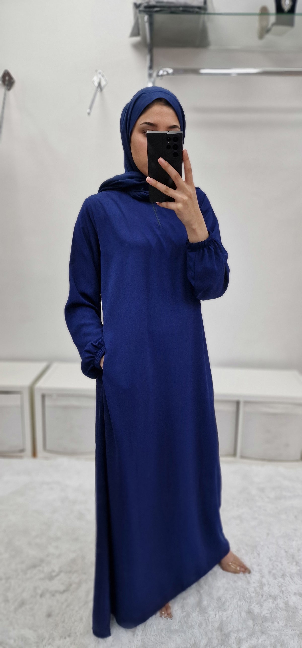 Sultana pocket abaya royal blue