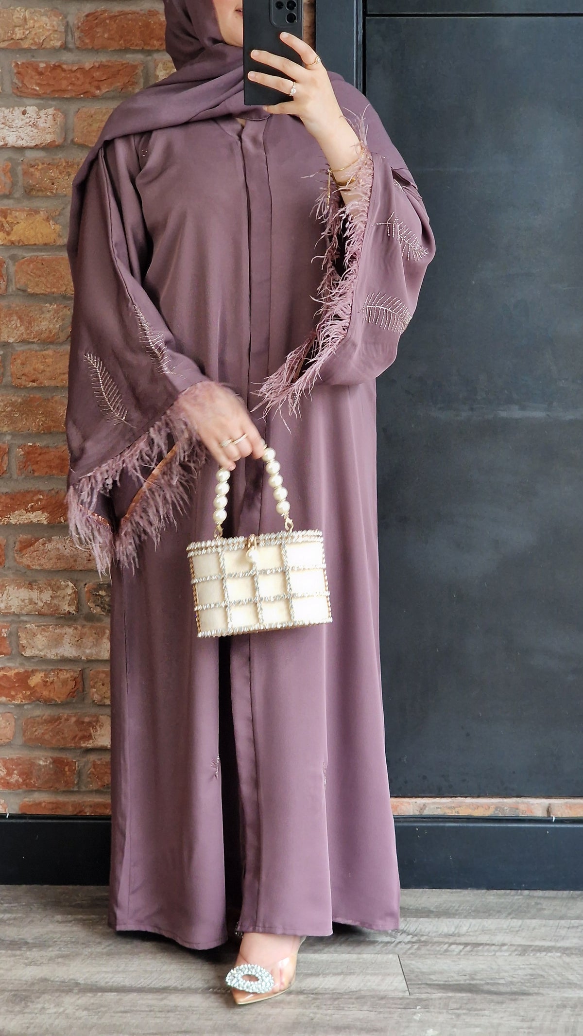 Zaina dark mauve