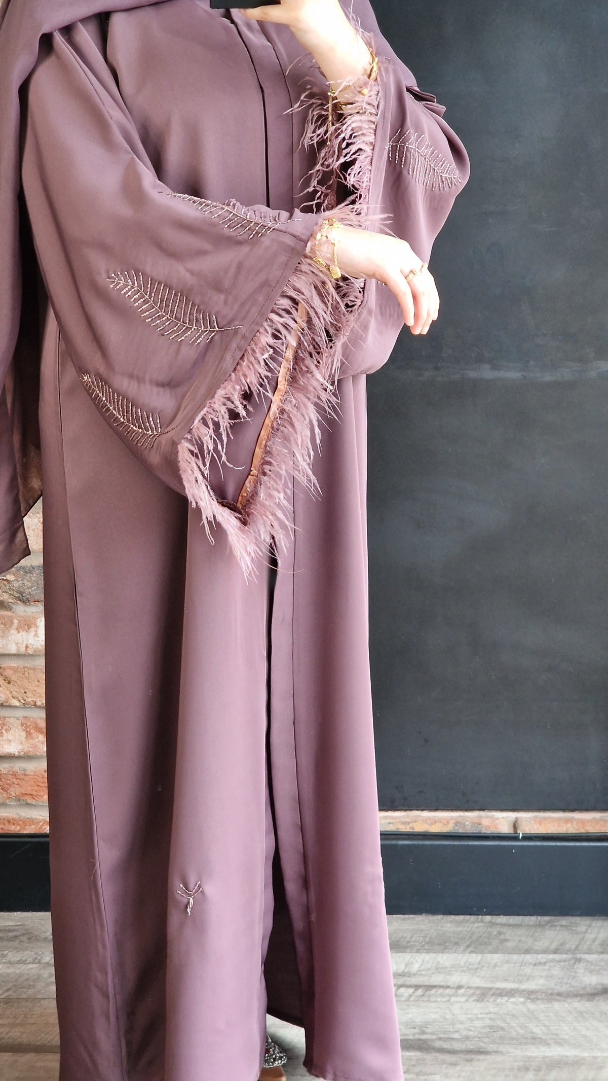 Zaina dark mauve