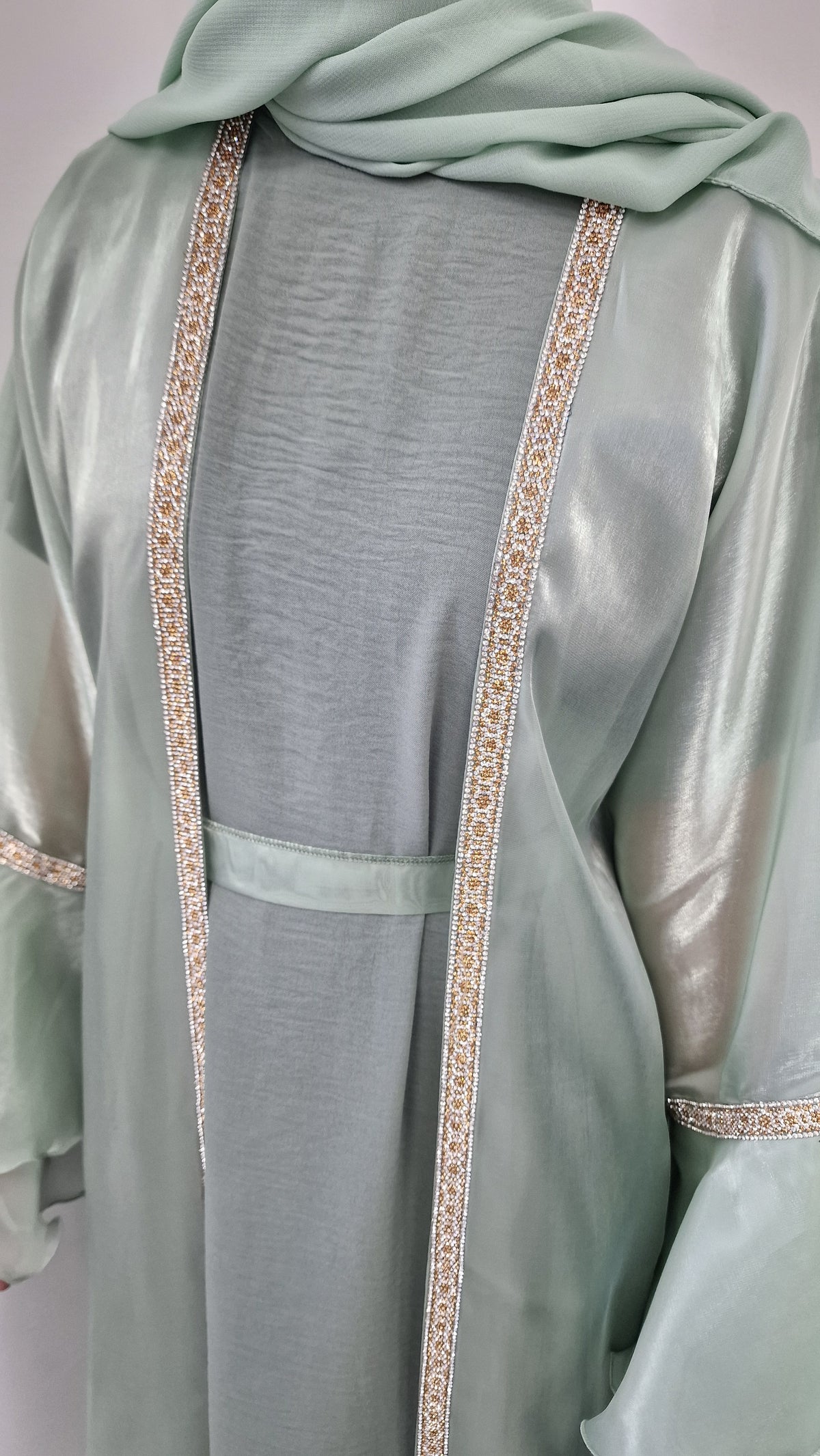 Ameera kids abaya mint