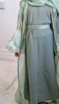 Ameera kids abaya mint