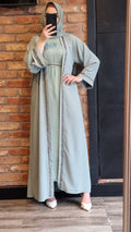 Halima mint open abaya