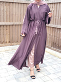 Izza open abaya mauve