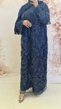 Dania net luxury abaya navy
