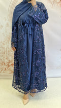 Amara  net abaya navy