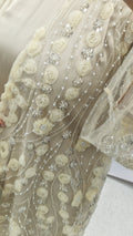 Aysha net butter yellow