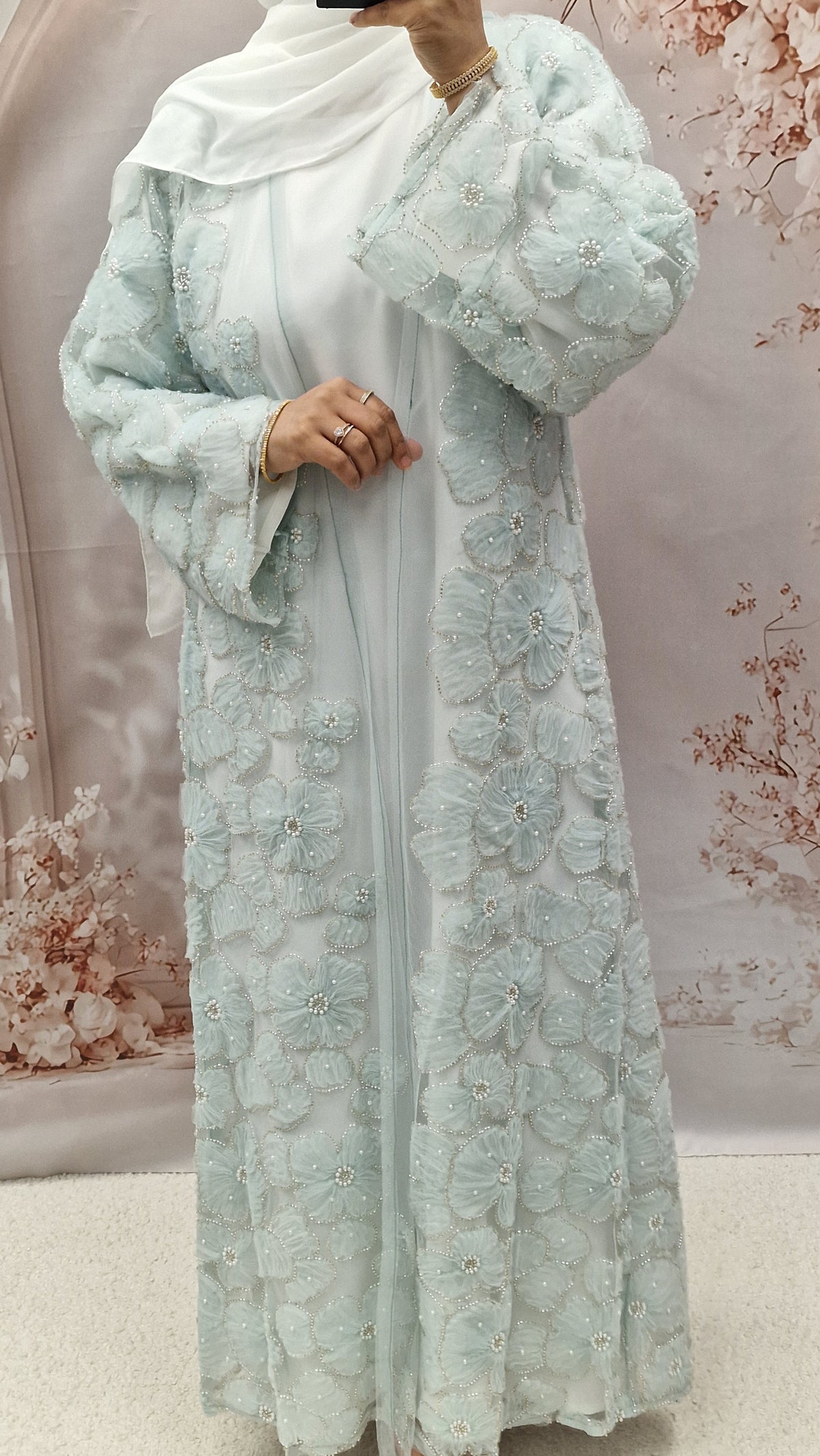 Layba ice blue – Aamina Abayas