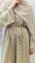 Elayna nude open abaya