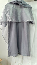 Princess cape abaya grey
