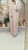 PINK PASHMINA ABAYA
