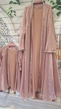 Hayfa Blush Open Abaya