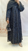 Amara  net abaya black