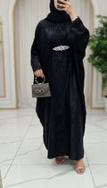 Huda kaftan black