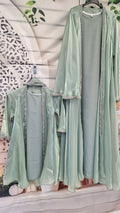 Hayfa Mint Open Abaya