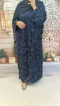 Duha navy net luxury abaya