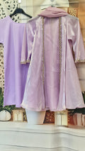 Hayfa kids lilac Open Abaya