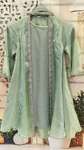 Hayfa mint kids Open Abaya
