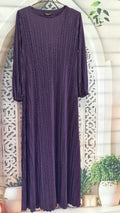 Samia crimp lycra deep purple