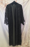 Husna net luxury abaya black