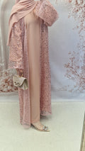Sdan Baby Pink luxury abaya