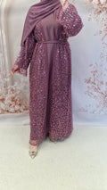 Sdan Mauve luxury abaya