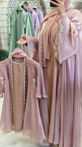 Hayfa Blush Open Abaya