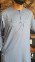 Grey cotton thobe