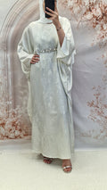Huda kaftan white