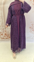 Sdan Purple luxury abaya