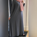 Lycra Grey umbrella abaya